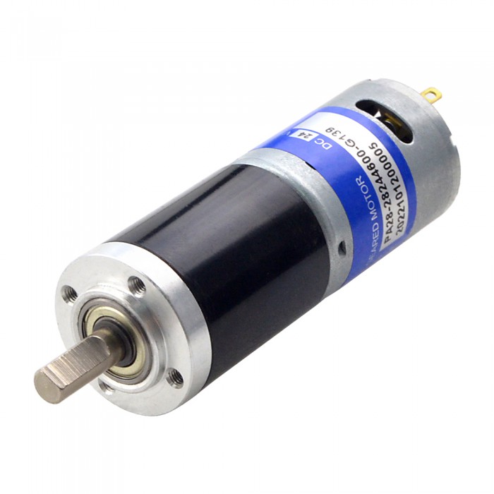 Bürstenlose DC Getriebemotor 24V 5,1 kg.cm 33 U/min mit 139:1 Planetengetriebe DC Bürstengetriebemotor