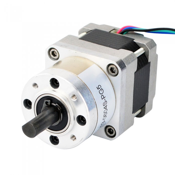 Nema 16 Schrittmotor Bipolar mit 5:1 Planetengetriebe 0.35 Grad 0.6A 9V 22Ncm Nema16 Planetengetriebe Schrittmotor