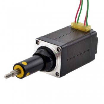 NEMA 8 Unverlierbarer Acme-Linearschrittmotor 0.5A 38.2mm Stapel Führen 2mm(0.07874