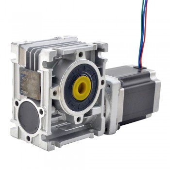 Nema 23 Schrittmotor mit 10:1 Schneckengetriebe L=113mm NMRV30 Drehzahlminderer mit Schneckengetriebe