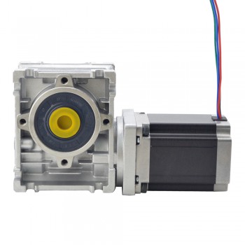 Nema23 Schrittmotor mit 20:1 Schneckengetriebe L=113mm NMRV30 Schneckengetriebe Untersetzungsgetriebe