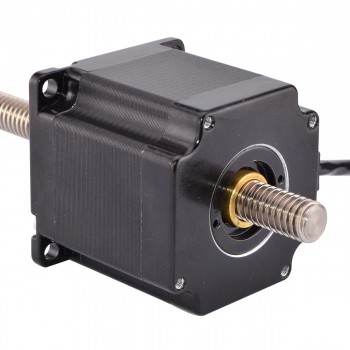 Nema 23 Non-captive Schrittmotor Linearantriebe 56mm Stapel 2A Führen 2mm/0.07874