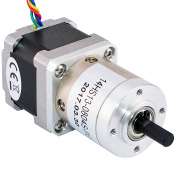 Nema 14 Bipolarer Schrittmotor mit Planetengetriebe 19:1 0.094 deg 5.4V 0.67A 18Ncm Getriebeschrittmotor