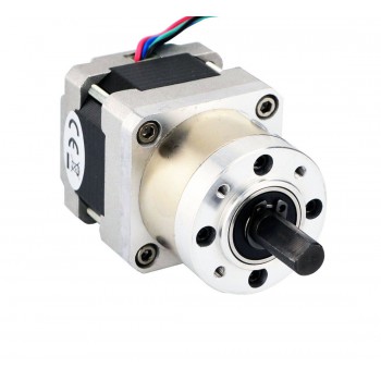 Nema 16 Schrittmotor Bipolar mit 5:1 Planetengetriebe 0.35 Grad 0.6A 9V 22Ncm Nema16 Planetengetriebe Schrittmotor