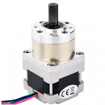 Nema 16 Schrittmotor Bipolar mit 5:1 Planetengetriebe 0.35 Grad 0.6A 9V 22Ncm Nema16 Planetengetriebe Schrittmotor