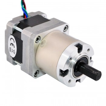 Nema 16 Schrittmotor Bipolar mit 14:1 Planetengetriebe 0.131 deg 0.6A 9V 22Ncm Nema16 Planetengetriebe Schrittmotor