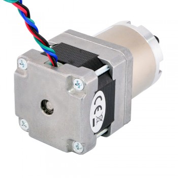 Nema 16 Schrittmotor Bipolar mit 14:1 Planetengetriebe 0.131 deg 0.6A 9V 22Ncm Nema16 Planetengetriebe Schrittmotor