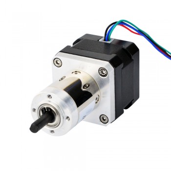 Nema 17 Getriebeschrittmotor mit 5:1 Planetengetriebe 0.67 Grad 1.68A 26Ncm 12V Kleines Nema17 Getriebe Schrittmotor