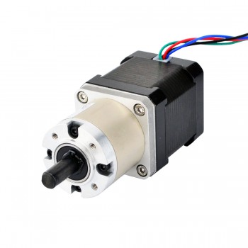 Nema 17 Getriebeschrittmotor mit 14:1 Planetengetriebe 0.131 deg 1.68A 2.8V 44Ncm Getriebe Schrittmotor