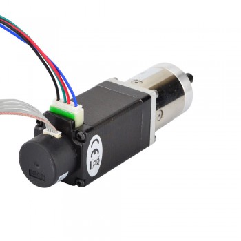 Nema 14 Closed-Loop Getriebeschrittmotor 14:1 mit Encoder 300CPR 3 Phasen 1.8 Grad 0.4Nm Bipolar Getriebe Schrittmotor