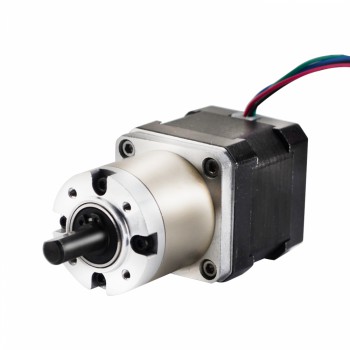 Nema 17 Getriebeschrittmotor mit 19:1 Planetengetriebe 0.094 Grad 0.4A 12V Bipolar Getriebe Schrittmotor