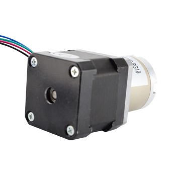 Nema 17 Getriebeschrittmotor mit 19:1 Planetengetriebe 0.094 Grad 0.4A 12V Bipolar Getriebe Schrittmotor