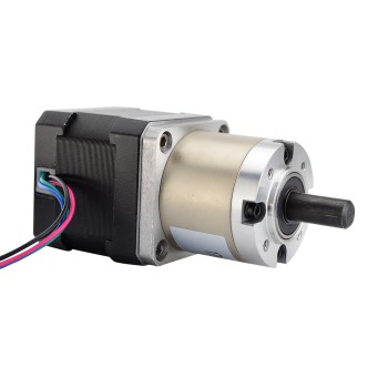 Nema 17 Getriebeschrittmotor mit 19:1 Planetengetriebe 0.094 Grad 0.4A 12V Bipolar Getriebe Schrittmotor