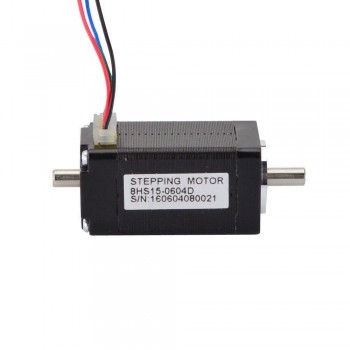 Doppelwellen Nema 8 Schrittmotor 1.8 Grad Bipolar 4Ncm 0,6A 6V 4 Drähte Kleiner Hybrid-Schrittmotor