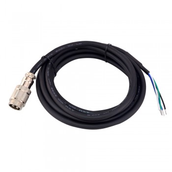 2,7 m (106 Zoll) AWG20-Motorverlängerungskabel mit GX16-Luftfahrtstecker für Nema 23- und Nema 24-Closed Loop Schrittmotor