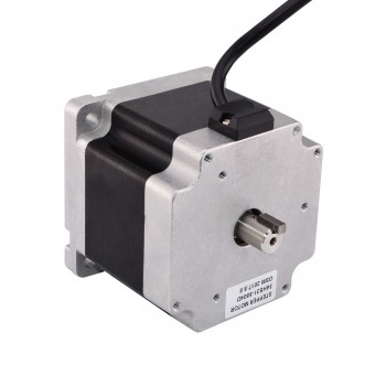 Keilnut Doppelwelle Nema 34 Schrittmotor 1.8 Grad 4.5Nm 5.5A 2.2V CNC Schrittmotor mit 4 Anschlüssen