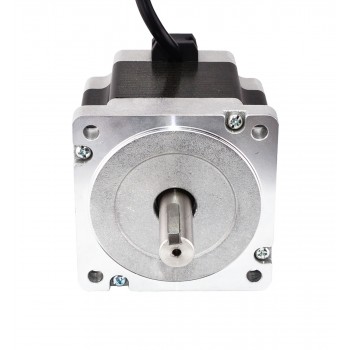 Keilnut Doppelwelle Nema 34 Schrittmotor 1.8 Grad 4.5Nm 5.5A 2.2V CNC Schrittmotor mit 4 Anschlüssen